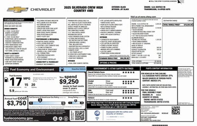 2025 Chevrolet Silverado 1500 High Country