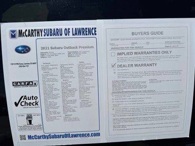 2021 Subaru Outback Premium