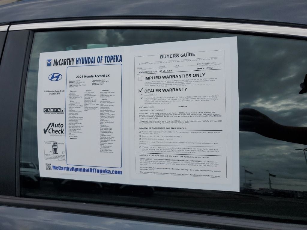 2024 Honda Accord LX