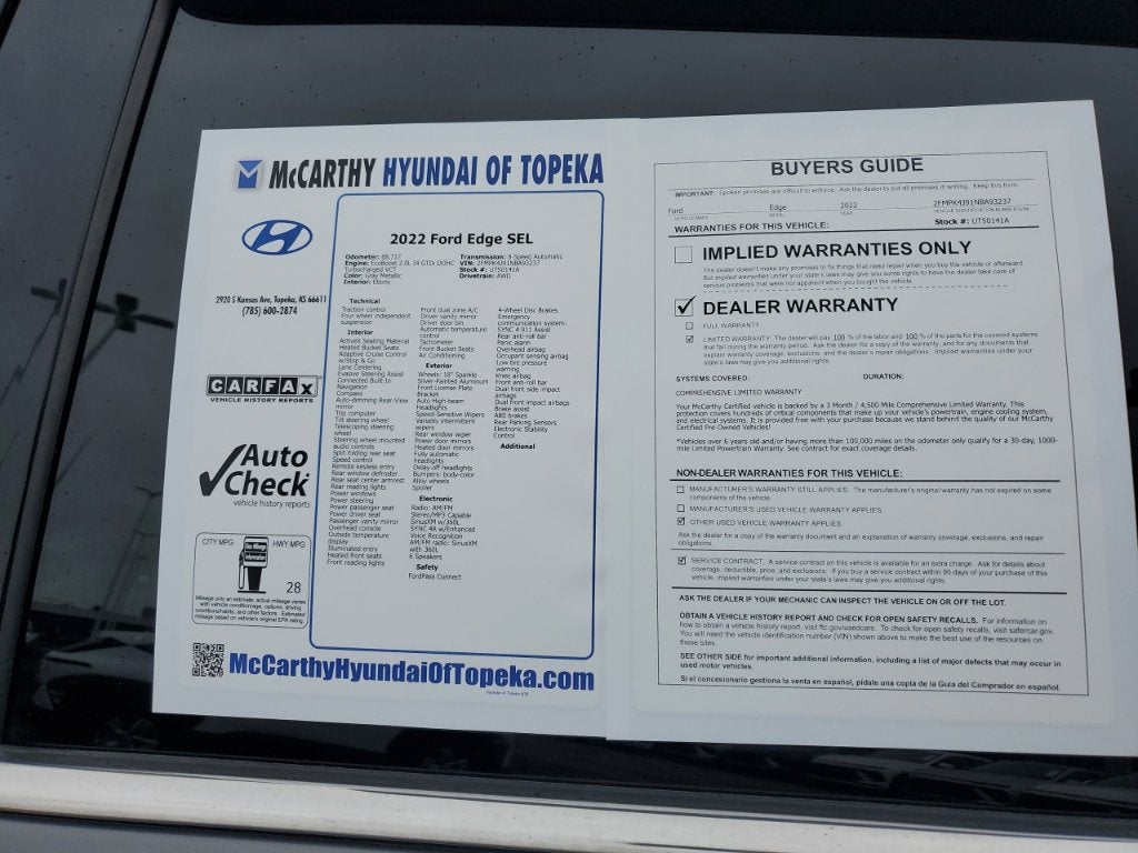 2022 Ford Edge SEL