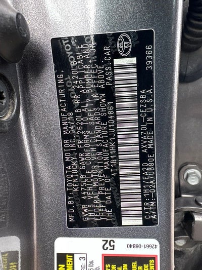 2018 Toyota Camry SE