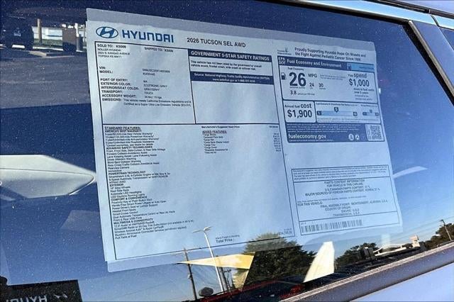 2026 Hyundai TUCSON SEL AWD