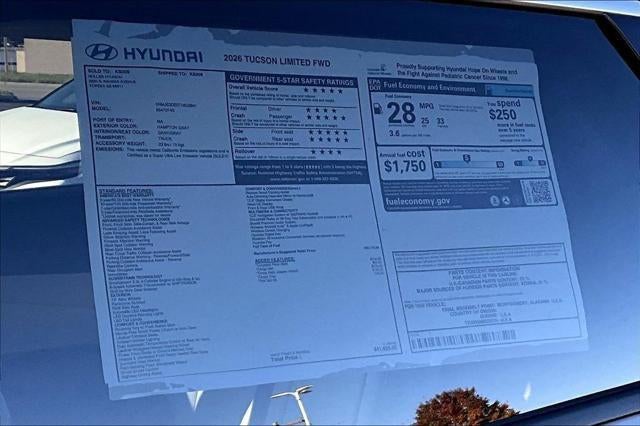 2026 Hyundai TUCSON Limited FWD