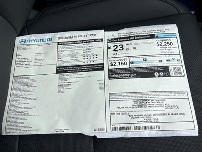 2026 Hyundai SANTA FE SEL AWD