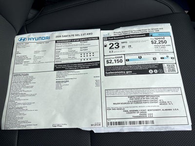 2026 Hyundai SANTA FE SEL AWD