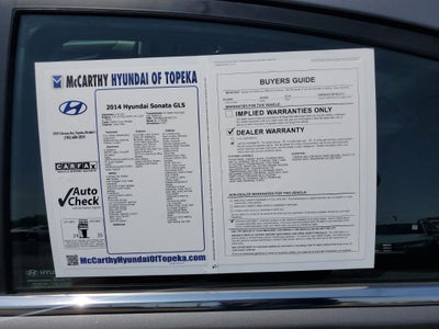 2014 Hyundai SONATA GLS