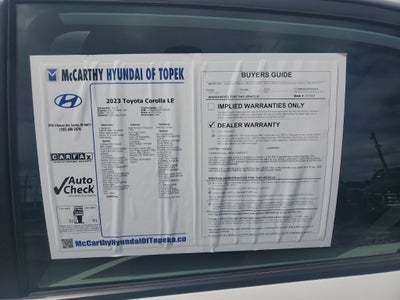2023 Toyota Corolla LE