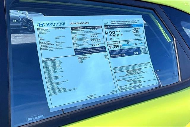 2026 Hyundai KONA SE AWD