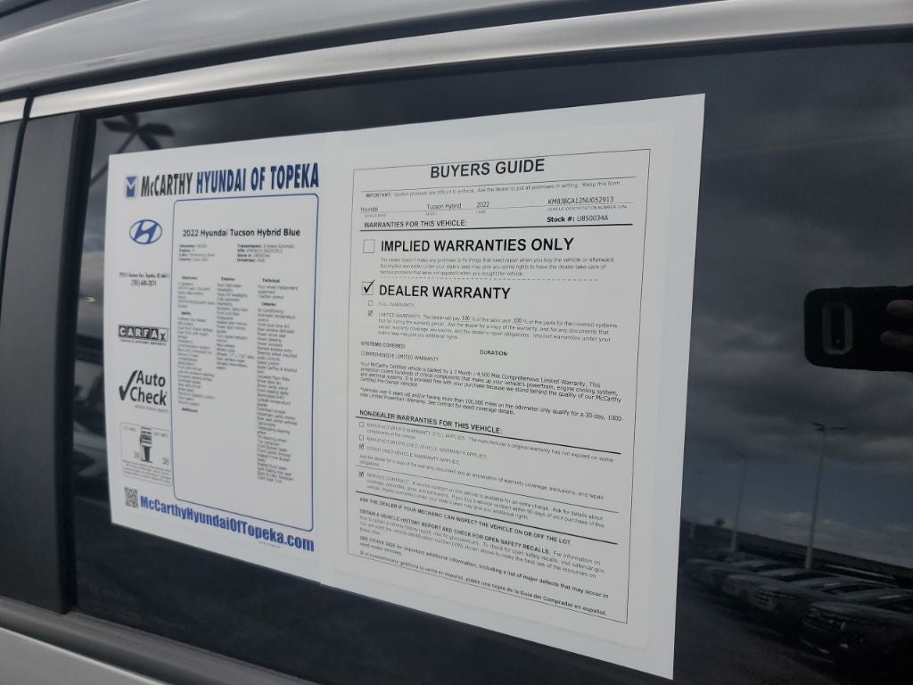 2022 Hyundai TUCSON HYBRID Blue