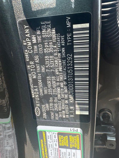 2026 Hyundai TUCSON HYBRID SEL AWD