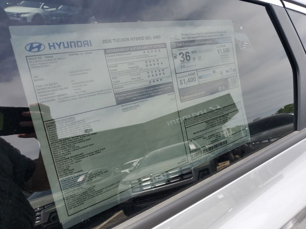2026 Hyundai TUCSON HYBRID SEL AWD