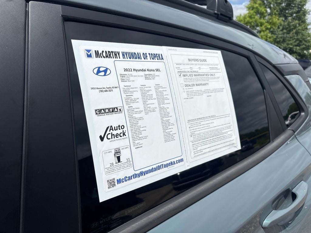 2022 Hyundai KONA SEL