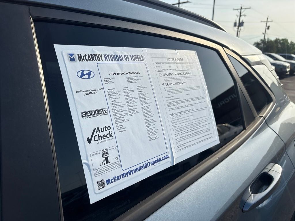 2019 Hyundai KONA SEL