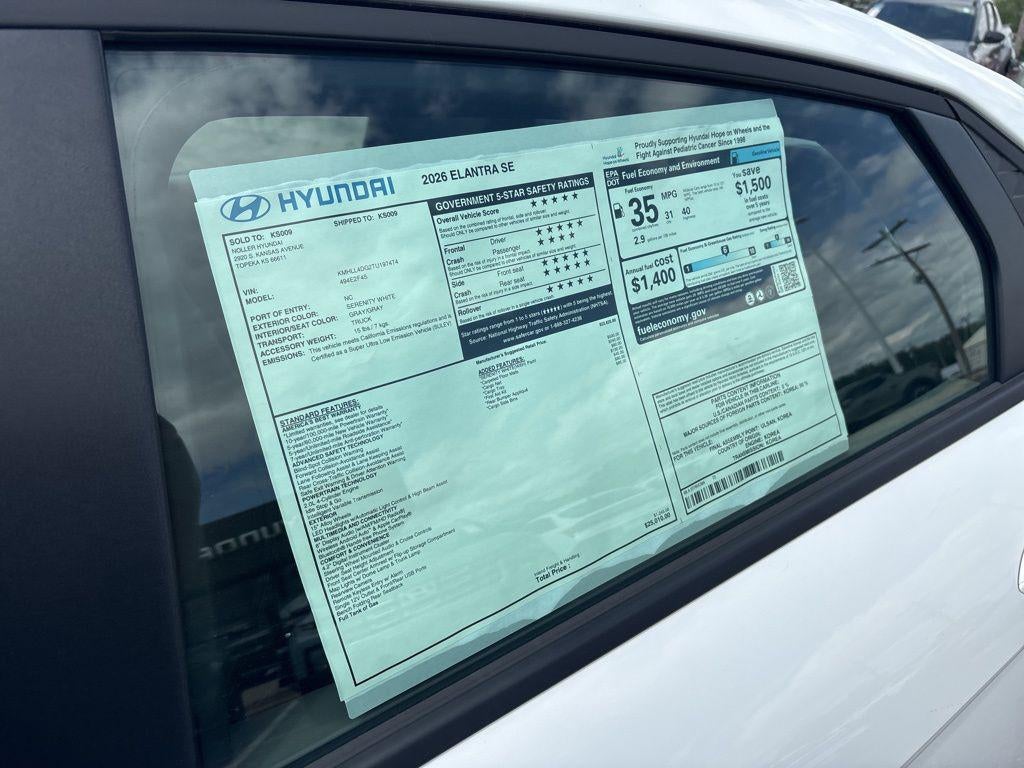 2026 Hyundai ELANTRA SE