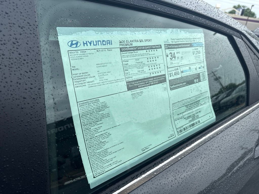 2026 Hyundai ELANTRA SEL Sport Premium