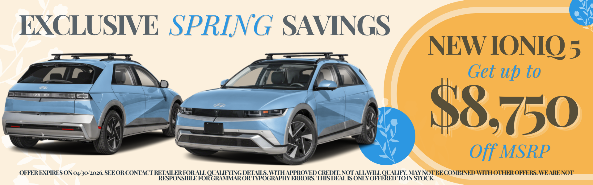 New Ioniq 5 $8,750 off MSRP